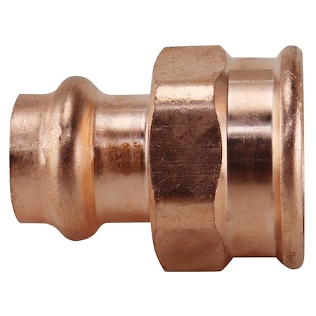 Apollo Adapter, 1/2 x 3/4 in, FPT x Press Fit, Copper, 300 psi Pressure XPRFA1234