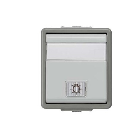 Siemens DELTA flAche IP44 AP Dark gray/light gray Two-way switch 5TA4726