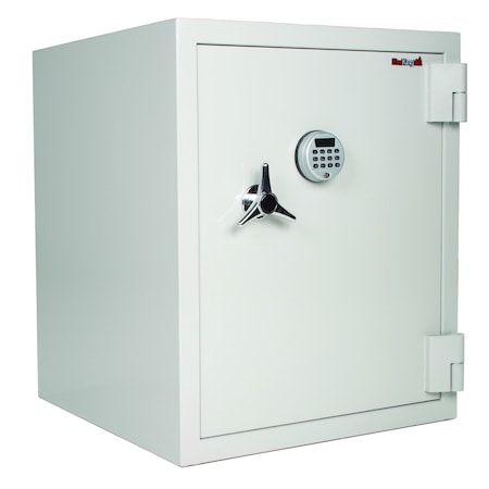 Fireking 1-Hour Fire-Resistant safe with two shelves White KF2722-1WHE