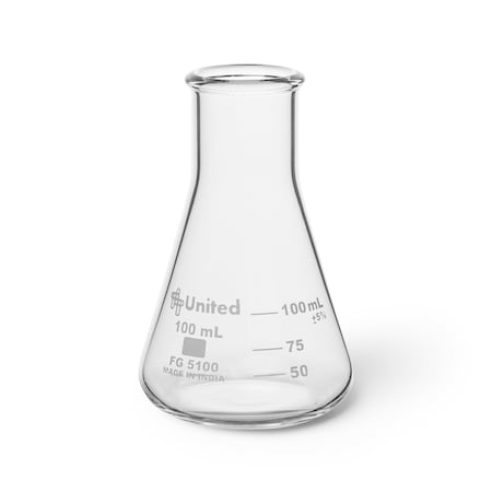 United Scientific Erlenmeyer Flask, Wide Mouth, Boro, PK 12 FG5100-100