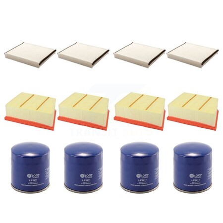 Pur 4X Air + 4X Cabin + 4X Engine Oil Filter 12 Total Kit For 2018-2019 Ford EcoSport 1.0L KFM-102002