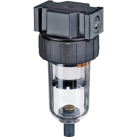 Tru-Flate Air Line Filter, Manual, Polycarbonate 24-311