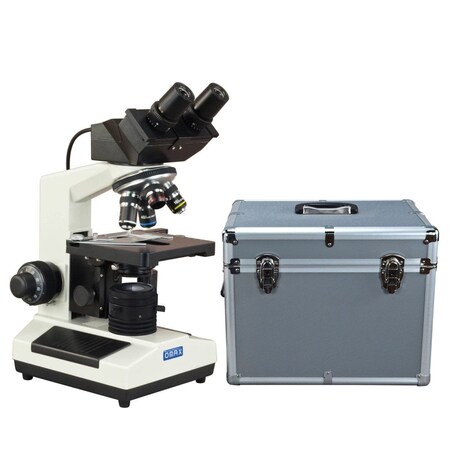 Amscope 40X-2500X 3MP Digital Integrated Microscope w/Halogen Illumination + Koehler Field Lens, Fitted Hard MD827Z30-A195K-A185A