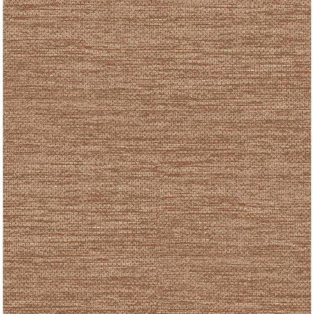 A-Street Prints Malin Rust Faux Grasscloth Wallpaper 4066-26564