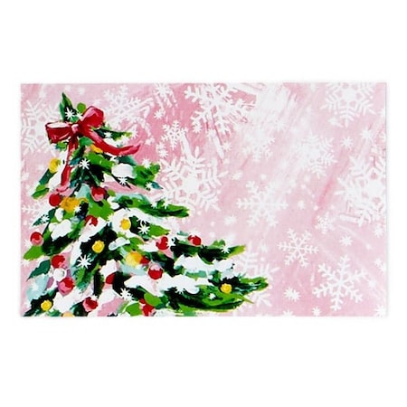 Nashville Wraps Pink Christmas Gloss Enclosure Card, 3.5x2.25, 50PK AC7174