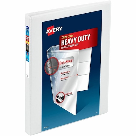 Avery Heavy-Duty View 3 Ring Binder, 0.5" One 79380