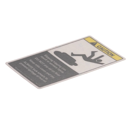 Bki DECAL, SLIPPING ADMONITIONS N0175