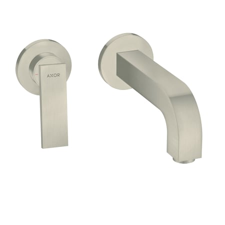 Axor Citterio Wall-Mounted Single-Handle Faucet Trim, 1.2 GPM in Brushed Nickel 39121821