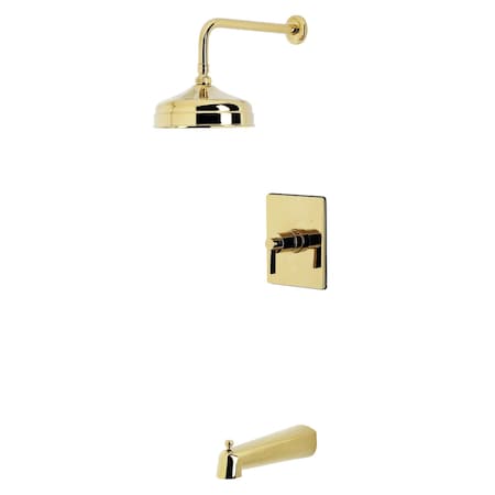 Kingston Brass Single-Handle Pressure Balanced Tub and Shower Faucet, Polished Brass KB6342NDL
