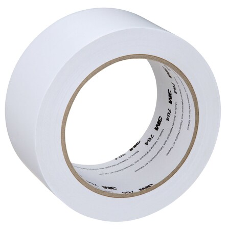 3M Floor Tape, White, 2 inx108 ft, Roll 764