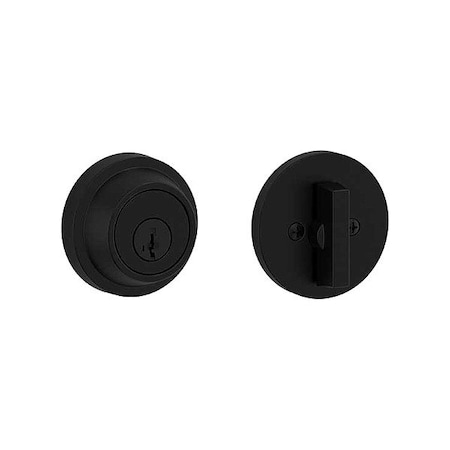 Kwikset Single Cylinder Deadbolt, 1" L Throw 660-514-SMT-RFAL-RCS