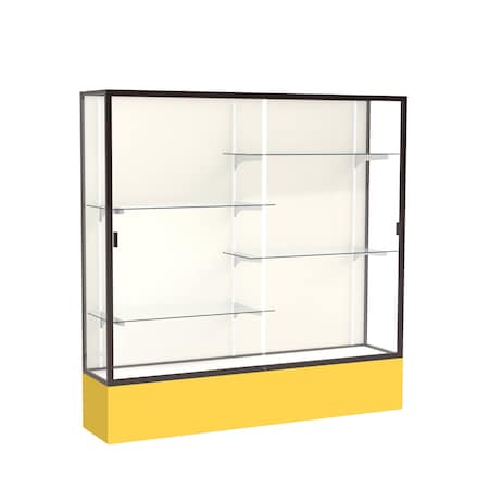 Ghent Spirit Floor Display Case 72x72x16, Plaque, Bronze 376PB-BZ-GR