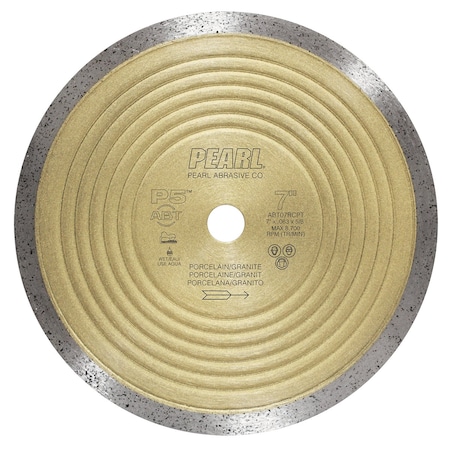 Pearl P5 ABT Porcelain & Granite Blade 7in x 0.63 x 5/8in ABT07RCPT