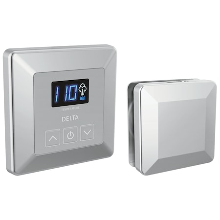 Delta Universal Showering Components Simplesteam Control And Steam Head In Lumicoat Chrome EP103350PR