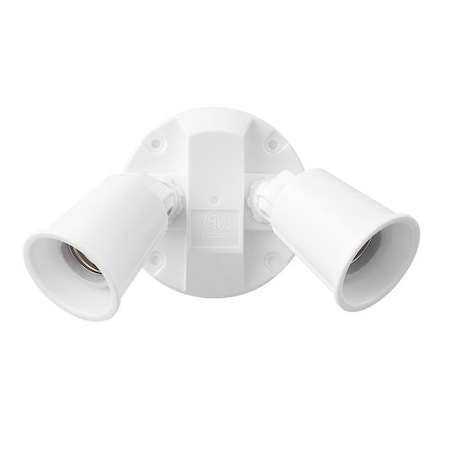 Globe Electric globe Security Light, Plastic Fixture, White Fixture 17000104