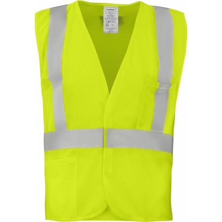 Ironwear Safety Vest L Class 2 , Hook & Loop 3 Pockets 1247-L
