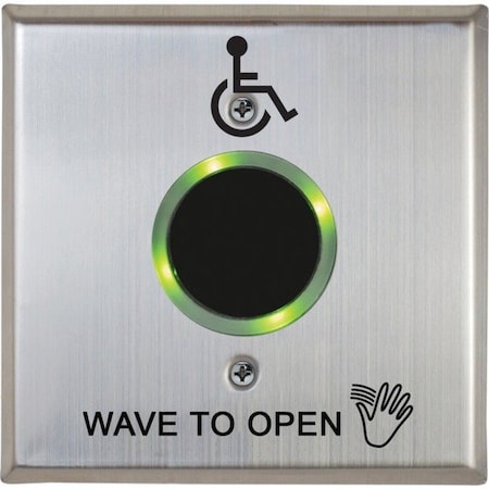 Camden SureWave CM-331 Series Touchless Switch, 1in to 28in Range, 1 Relay, Double Gang Stainless Steel Ha CM-331/42SW-SGLR