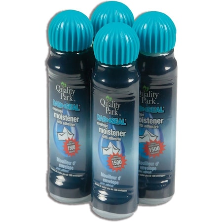 Quality Park QualityPrk, Envelope Moistener W/adhesive, 50 Ml, Clear, 4PK 46071