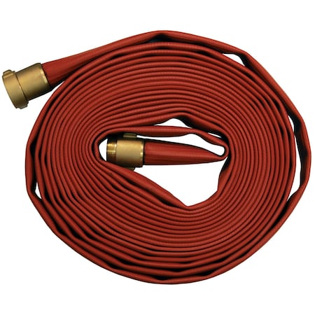Dixon Nitrile Fire Hose, BR NST 1.5", 50ft, 500lb H515R50RBF