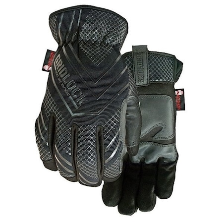 Watson Gloves 034ALY24 Mechanics Gloves, Microfibre Palm, Black 034ALY24-M