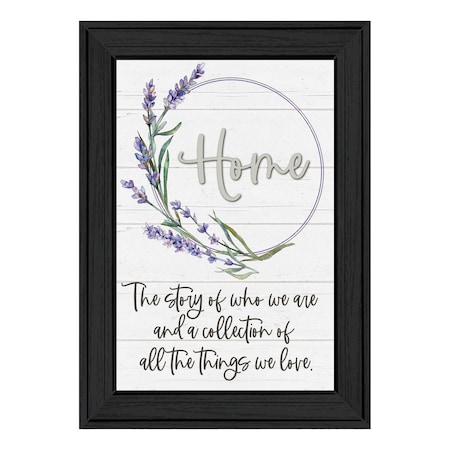 Homeroots Home a Circle of Love Black Framed Print Wall Art 529653