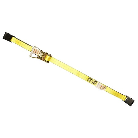 Ancra Mfg Tie-Down, 2 in W, 27 ft L, Polyester, 3,333 lb Working Load, Flat End 556