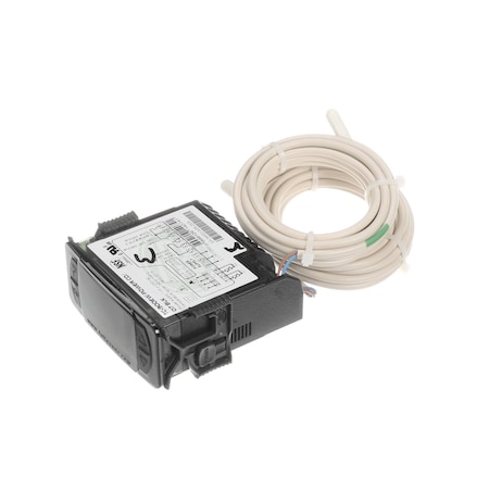 Glastender Thermostat, LED, w/ Probes, Preset to White Wine Temp, 50-55DegF, Black 06011058