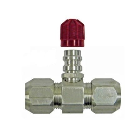 S.U.R. & R. Auto Parts 3/8" SRVC PORT VALVE - HIGH SIDE (1) SRRAC438H