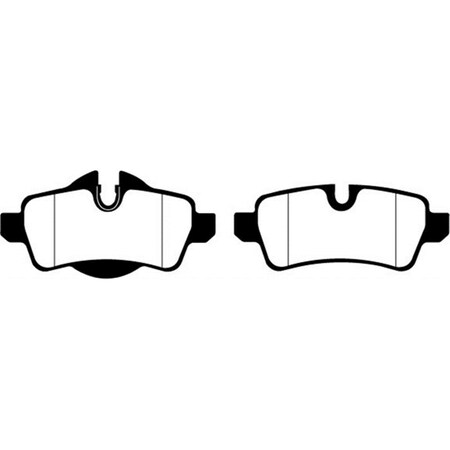 Ebc Redstuff Rear Brake Pads for 2007-2014 Mini Hardtop 1.6L DP31931C