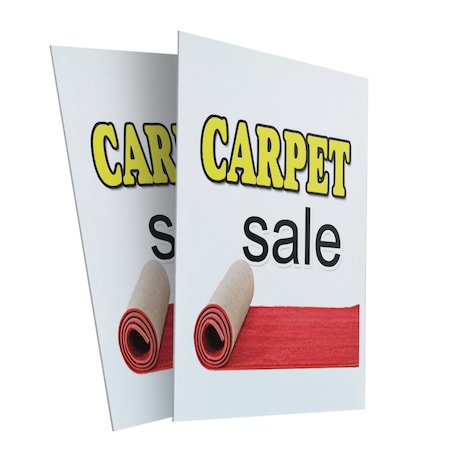 Signmission Carpet Sale, Plastic Signs Only 24 Inch x 36 Inch, Corrugated Plastic, 2PK CSB-2436-2PACK-Carpet Sale