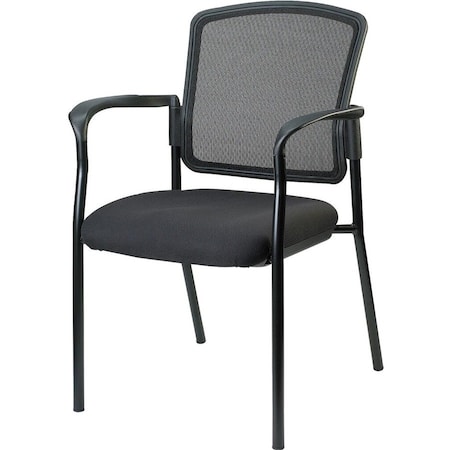 Lorell Guest Chair, Black Back, 23 in W Mesh Seat LLR23100