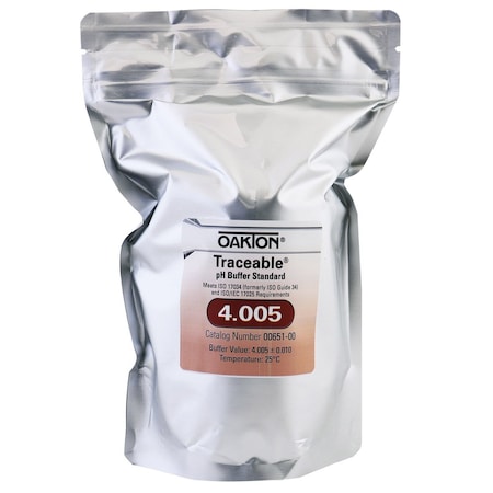 Cole Parmer Traceable pH Buffer Standards, 4.005 pH Value, 16oz 844280