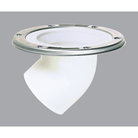 Sioux Chief 3'' Spigot Schedule 40 DWV 45D Offset PVC Closet Flange 889-45PMPK2