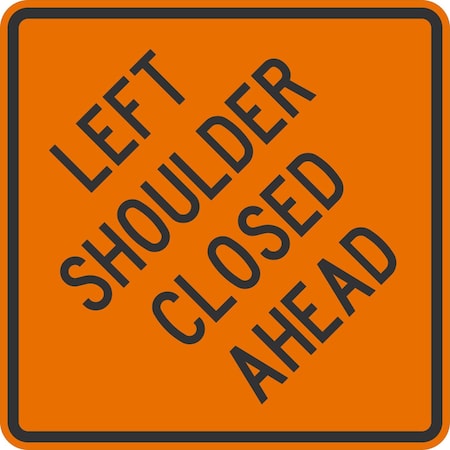 Lyle Left Shoulder Closed Ahead, 30x30, Diamond Grade, Orange G-14955-DG_30x30