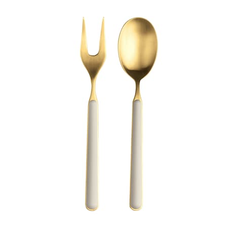 Mepra Fantasia Ice Gold Serving Set - 2 Pieces - Turtle Dove 10T622110OI
