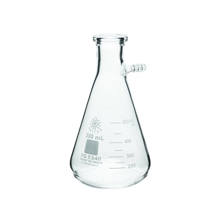 Zoro Select Filtering Flask, 500 mL, 190 mm H FG5340-500