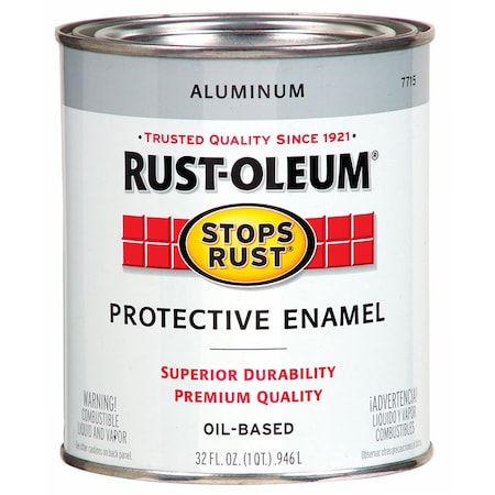 Stops Rust Qt Brands Aluminum Protective Enamel, Metallic 7715502