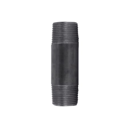 Stz Industries 2 in. MIP each X 2 in. D MIP Black Steel 4 in. L Nipple 300U2X4