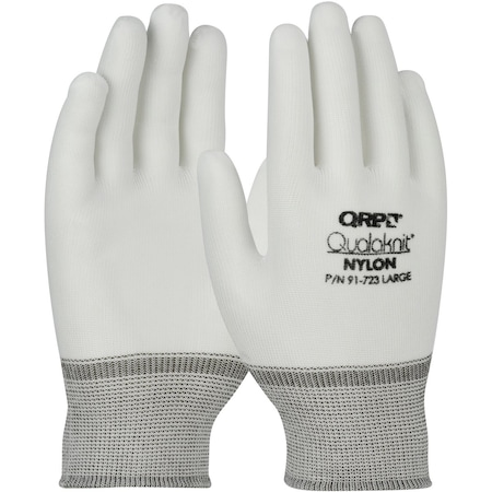 Qrp Qualaknit Inspector Glove White Cuff Small, PK240 91-721