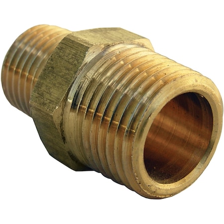 Westlake Pipe & Fittings 3/8'' MPTx1/4'' MPT Brass Hex Nipple 17-8729
