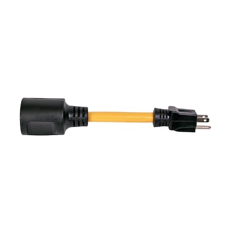 Arcon Plug Adapter, Pigtail, 9 in, Black 14245