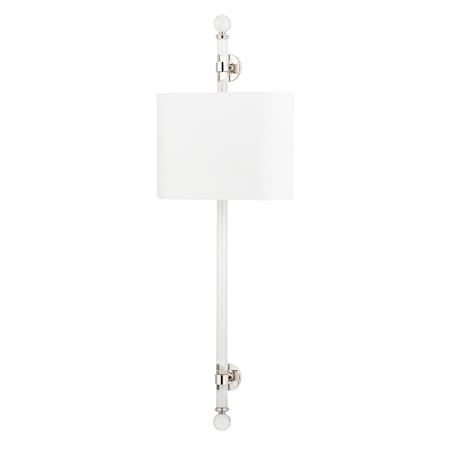 Hudson Valley Lighting Wertham 2 Light Wall Sconce 12 In. Polished Nickel 6122-PN