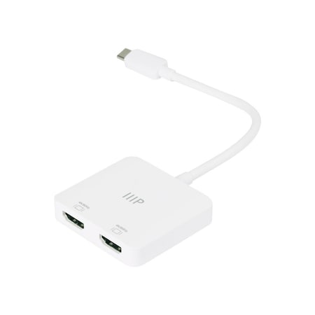 Monoprice USB-C to Dual 4K HDMI Adapter Dual 4K at 60Hz 43525