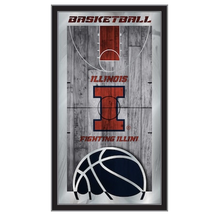 Holland Bar Stool Co Illinois 15" x 26" Basketball Mirror MBsktIlliniU