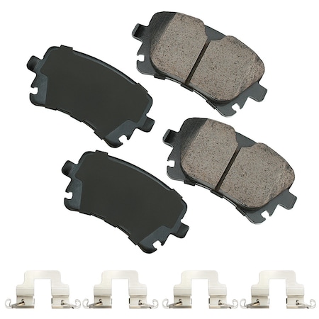 Akebono Euro Pads 03-11 Audi Rear 4F0698451F, Eur1018A EUR1018A