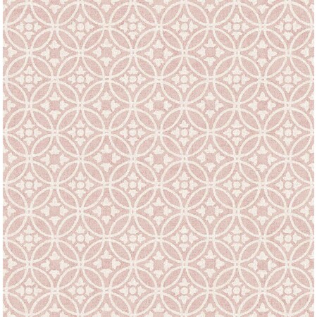 A-Street Prints Larsson Pink Ogee Wallpaper 2970-26138