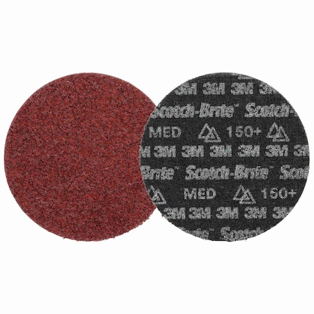 3M Scotch-Brite Precision Heavy Duty Surface Conditioning Disc, Medium 150+, 4 in x NH, 100PK HD-DH