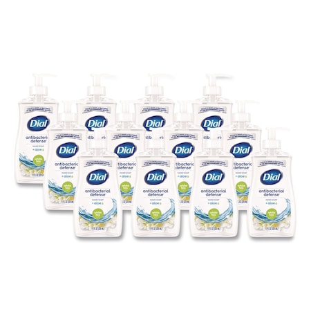 Dial Antibacterial Liquid Hand Soap, White Tea Scent, 11 oz, PK12 17000 20940