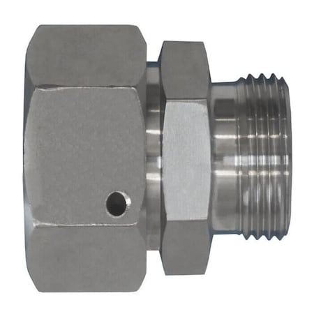 Brennan Industries Tube Straight S10 Reducer, Stainless D6504-S20-S10-SS