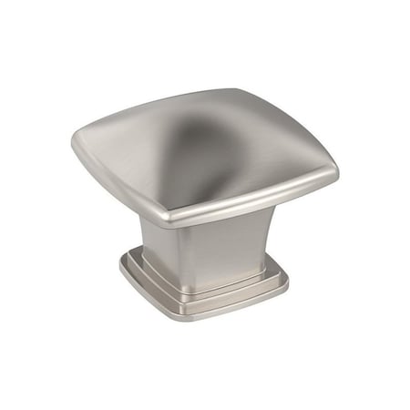 Amerock Garfield Series Cabinet Knob, 1 in Projection, Zinc, Satin Nickel BP37020G10